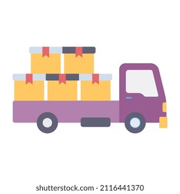 Road off vehicle icon, editable vector

