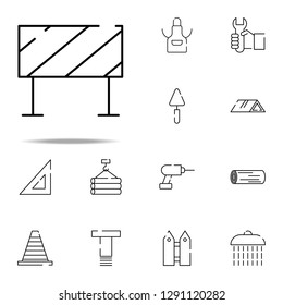 road panel icon. construction icons universal set for web and mobile