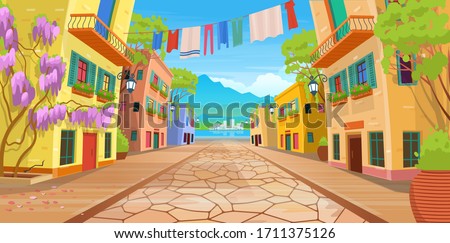 Similar – Image, Stock Photo Old narrow houses with beautiful gables in the sunshine at Gravensteen Castle on Lieve and Leie in Ghent in East Flanders in Belgium