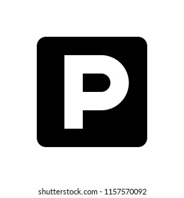 Road Parking Sign Stock Vector (Royalty Free) 1157570092 | Shutterstock