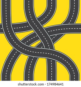 Road patterns for making seamless wallpapers