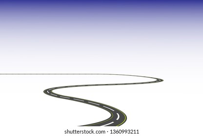  road  from a perspective city map