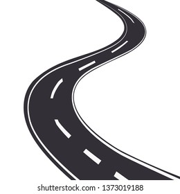 Road in perspective design vector illustration trip drive