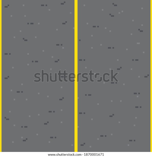 Road pixel art.\
Road texture. Vector\
picture.
