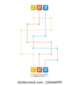 Road point information. Vector illustration