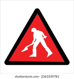 diseño de símbolo de trabajo de proyecto de carretera icono ilustración de vector