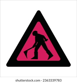 diseño de símbolo de trabajo de proyecto de carretera icono ilustración de vector