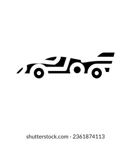 road race vehicle speed auto glyph icon vector. road race vehicle speed auto sign. isolated symbol illustration