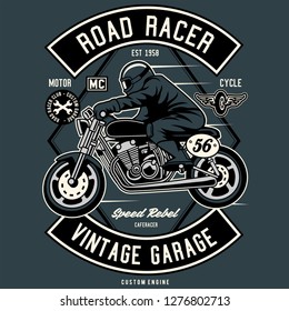 Road Racer Tshirt Design