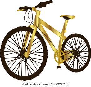 Road Racing Bike or Bicycle Silhouette. Vector Illustration