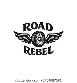 Road Rebel Logo Design Concept vector