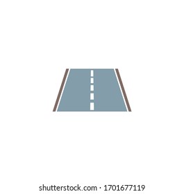 Road related icon on background for graphic and web design. Creative illustration concept symbol for web or mobile app.