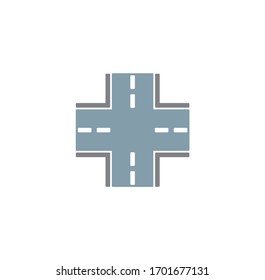 Road related icon on background for graphic and web design. Creative illustration concept symbol for web or mobile app.