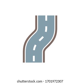 Road related icon on background for graphic and web design. Creative illustration concept symbol for web or mobile app.