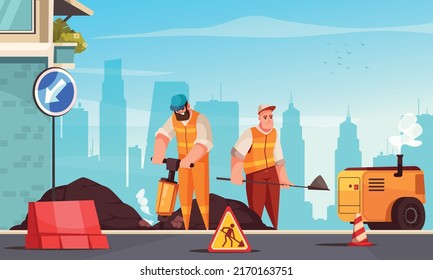 7,241 Road worker cartoon Images, Stock Photos & Vectors | Shutterstock