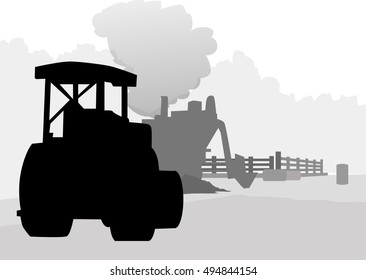 Road Repair Roller Car - Vector 