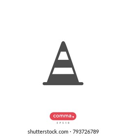 Road repair vector icon