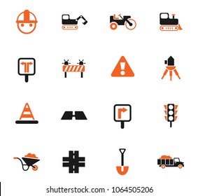 road repairs vector icons for web and user interface design