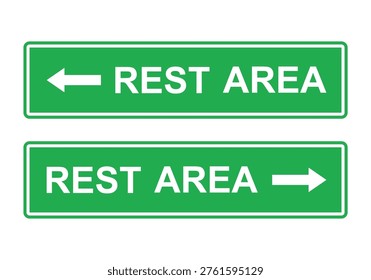 Road Rest Area Sign Arrow Direction Highway Service Information Icon