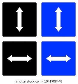 Road with reversible movement. Road sign