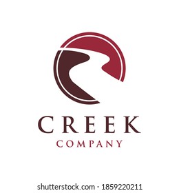 Road. River. Creek logo design