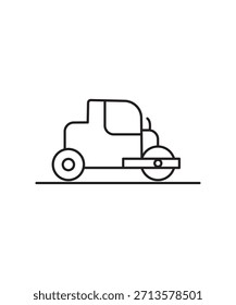 road rollar icon, vector best line icon.
