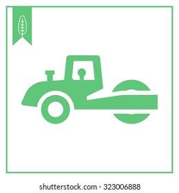 Road roller icon