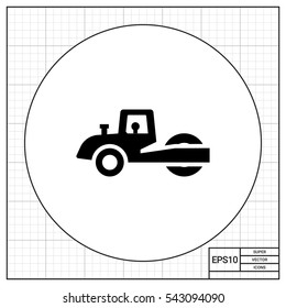 Road roller icon