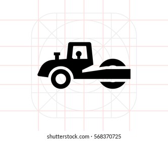 Road roller icon