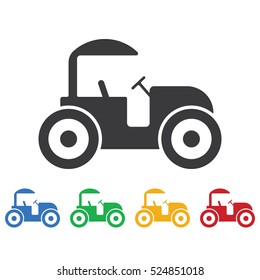 Road roller icon. Construction tools icons universal set for web and mobile