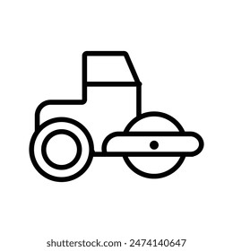 Icono de rodillo de carretera perfecto para la construcción y la infraestructura Temas