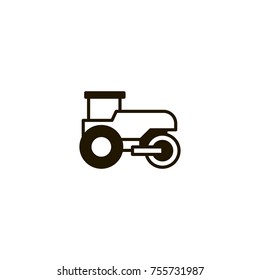 road roller icon. sign design