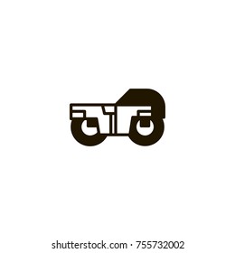 road roller icon. sign design