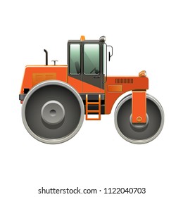 road roller vector