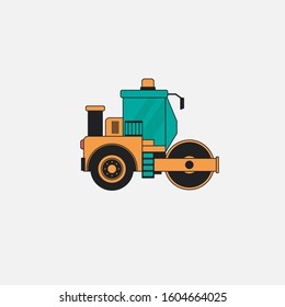 Road Roller Vector graphic Design