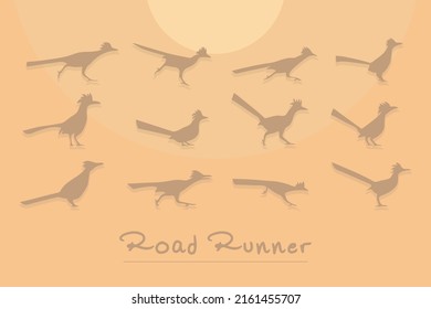 Road Runner Design Vector Set