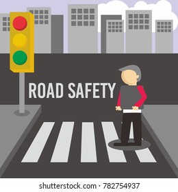 Road Safety Illustration Vector