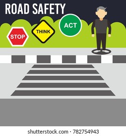 Road Safety Illustration Vector