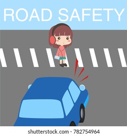 Road Safety Illustration Vector