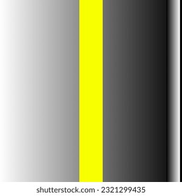 Road scene. Seamless. Yellow line in the middle of the road. Suitable for mapping travel video editing