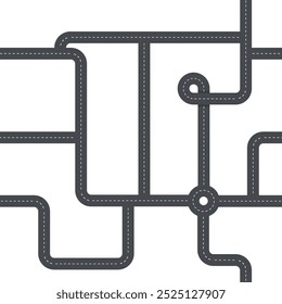 Plan de carreteras. Navegación por la ruta de la ciudad. Mapa de la ciudad