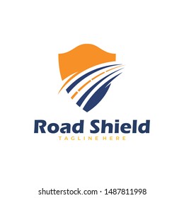 road shield save logo icon vector