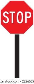 Straßenverkehrsvorschriften für die Kennzeichnung der Stoppwarnung 