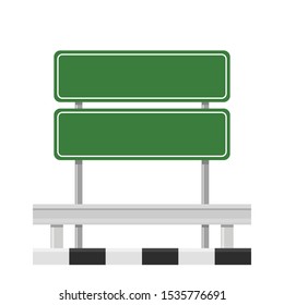 Road side vector. wallpaper. free space for text. copy space. Road fence.