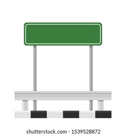 Road side vector. wallpaper. free space for text. copy space. Road fence.