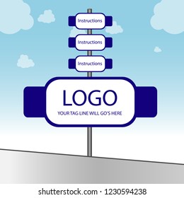 road sign advertisement 