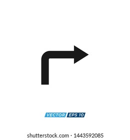 Road Sign Arrow Icon Symbol Illustration 