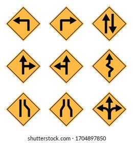 road sign arrow symbol, vector illustration