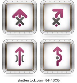 Road sign and arrows variations
