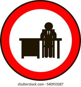 road sign attention Head